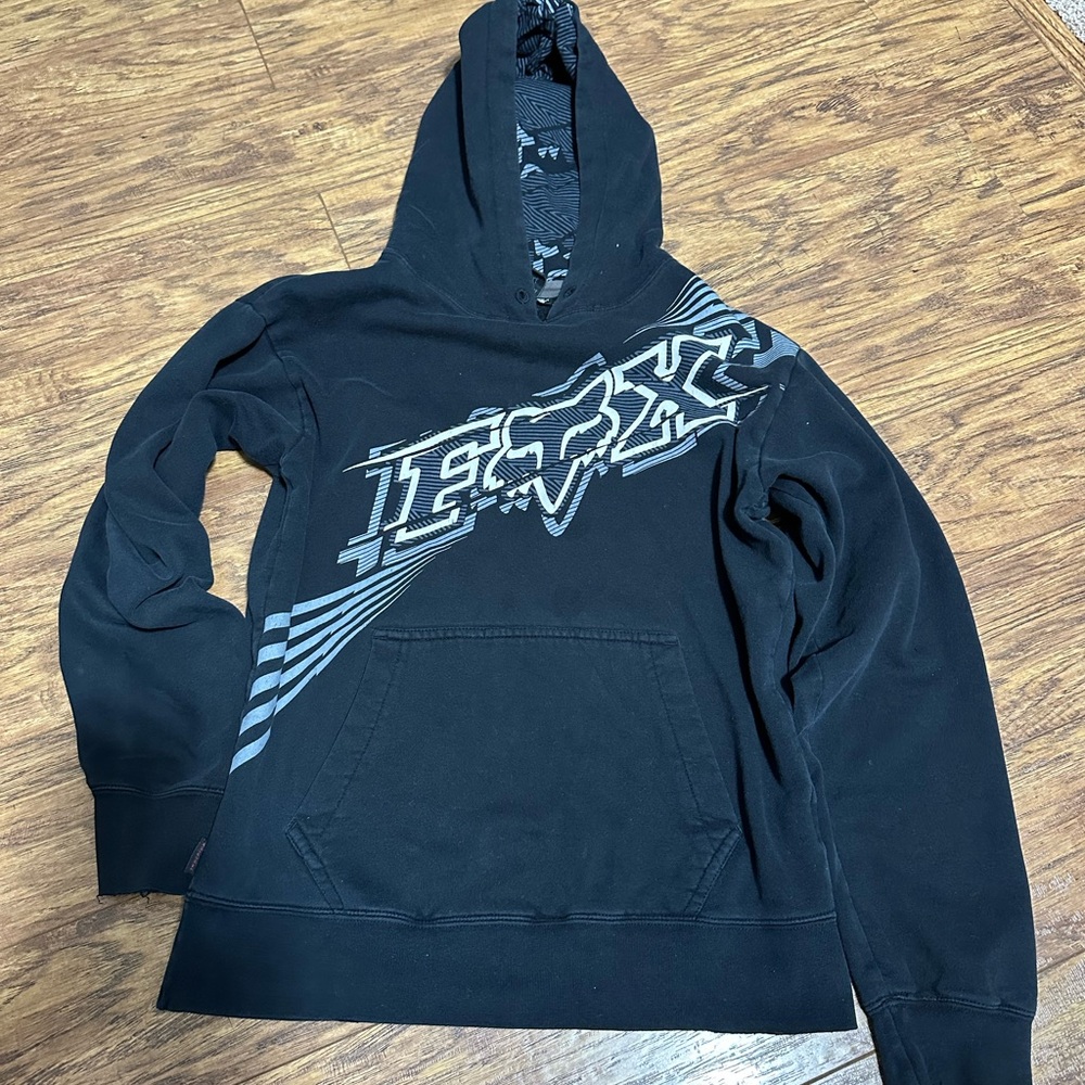 Fox Black Graphic Hoodie